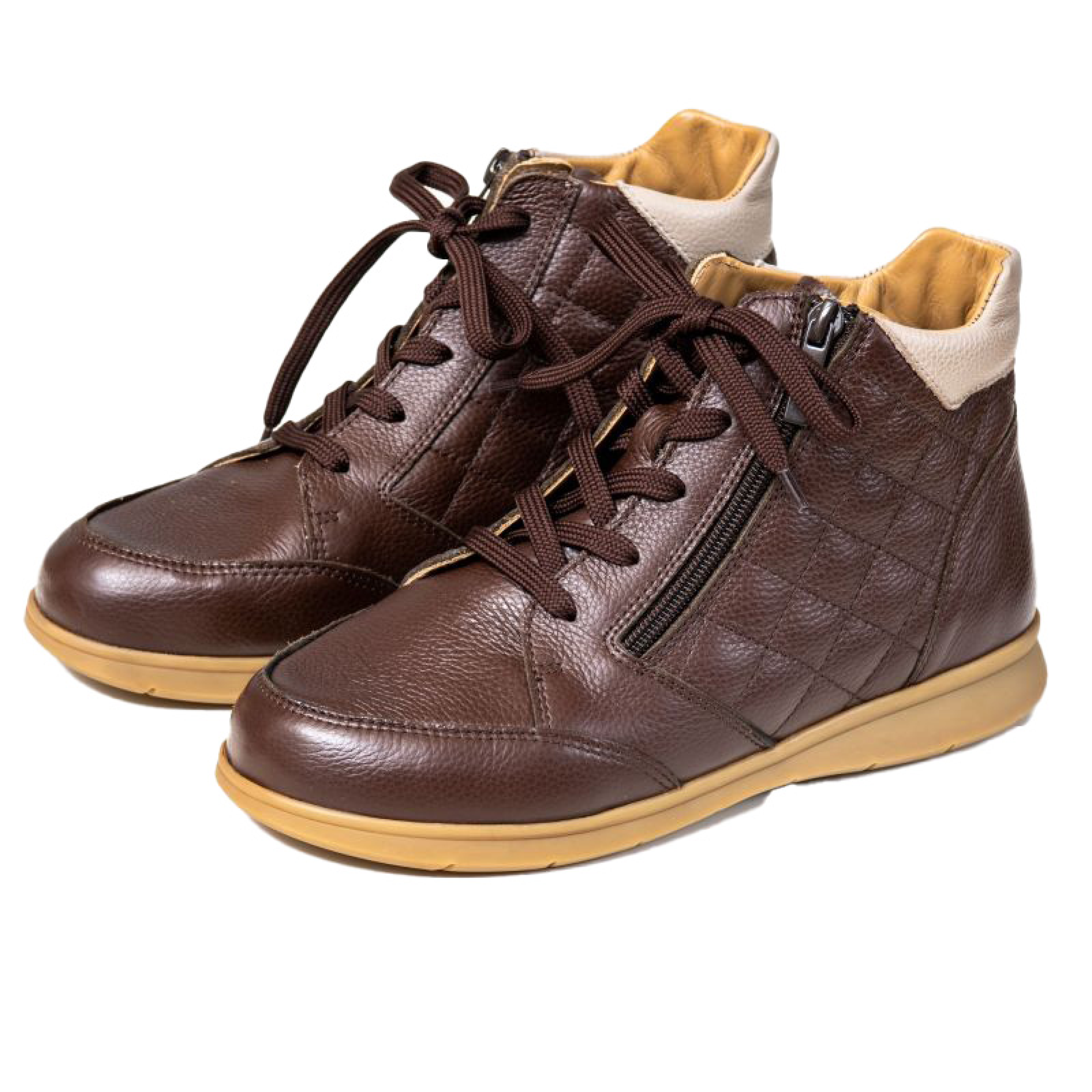 Bottine Bertille Marron Beige
