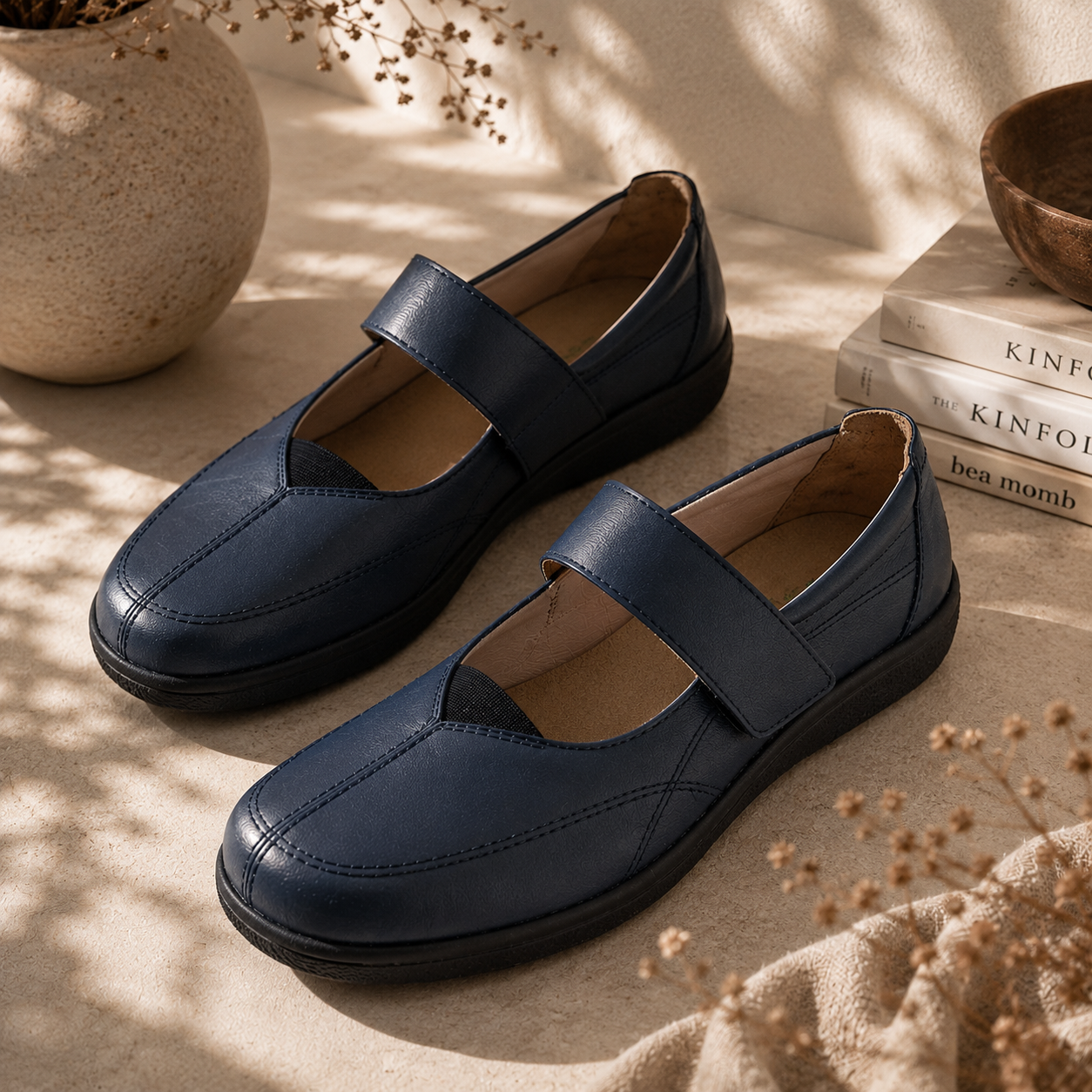 Ballerine Rosalie Bleu marine