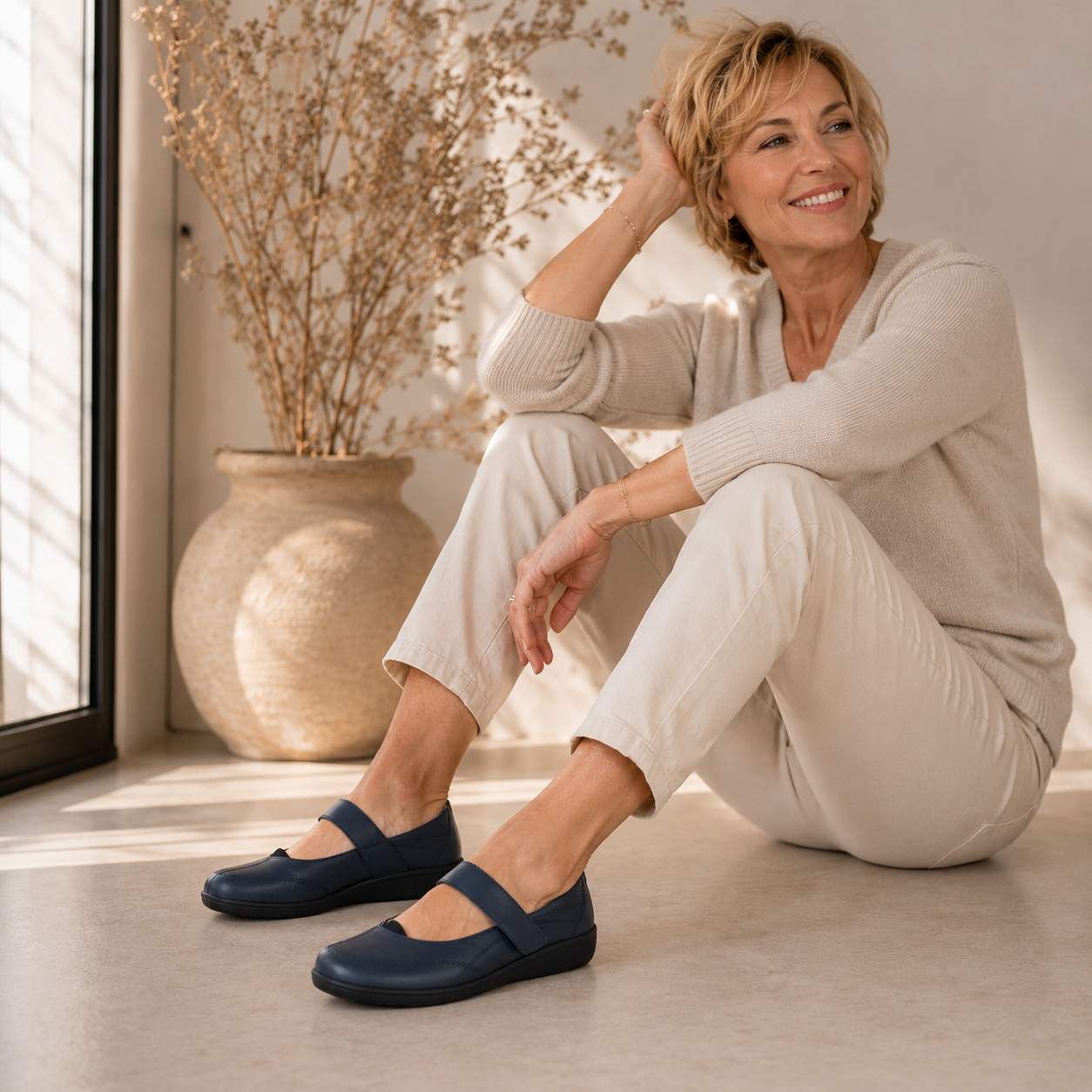 Ballerine Rosalie Bleu marine