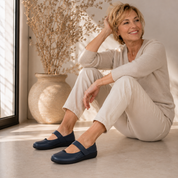 Ballerine Rosalie Bleu marine